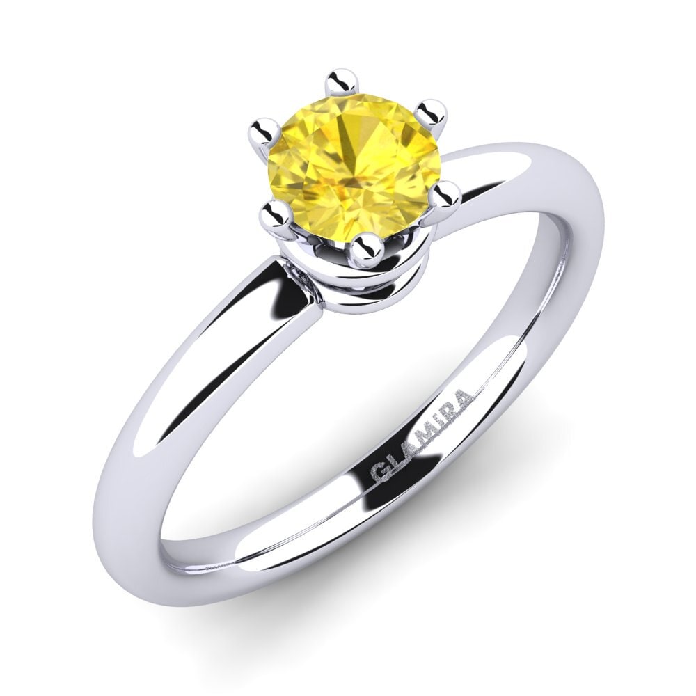 Yellow Sapphire Engagement Ring Jemma 0.5 crt