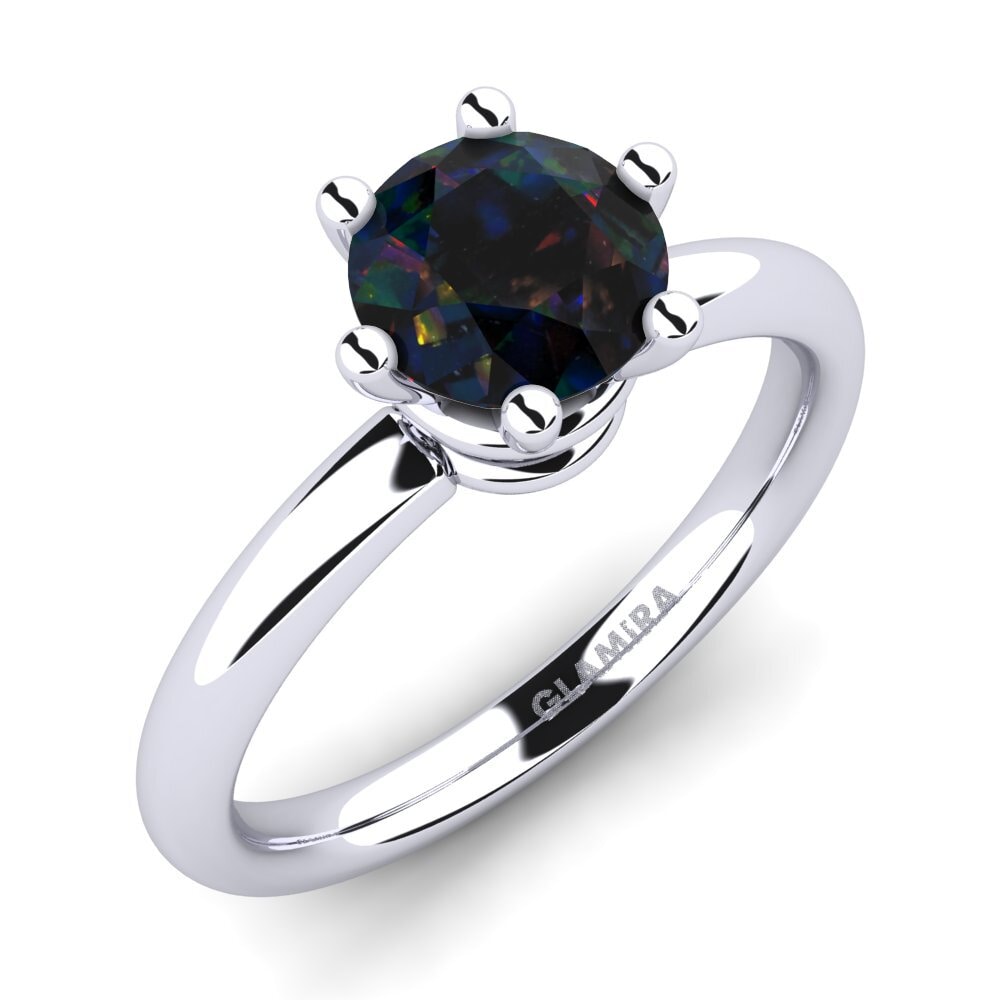 Black Opal Engagement Ring Jemma 1.0 crt