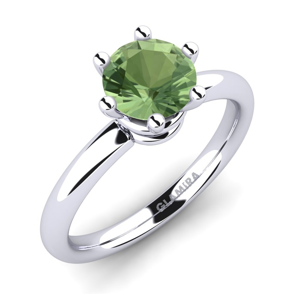 Green Sapphire Engagement Ring Jemma 1.0 crt