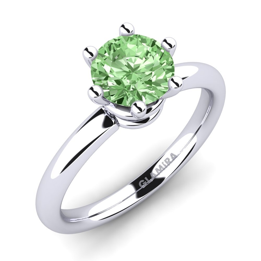 Green Diamond Engagement Ring Jemma 1.0 crt