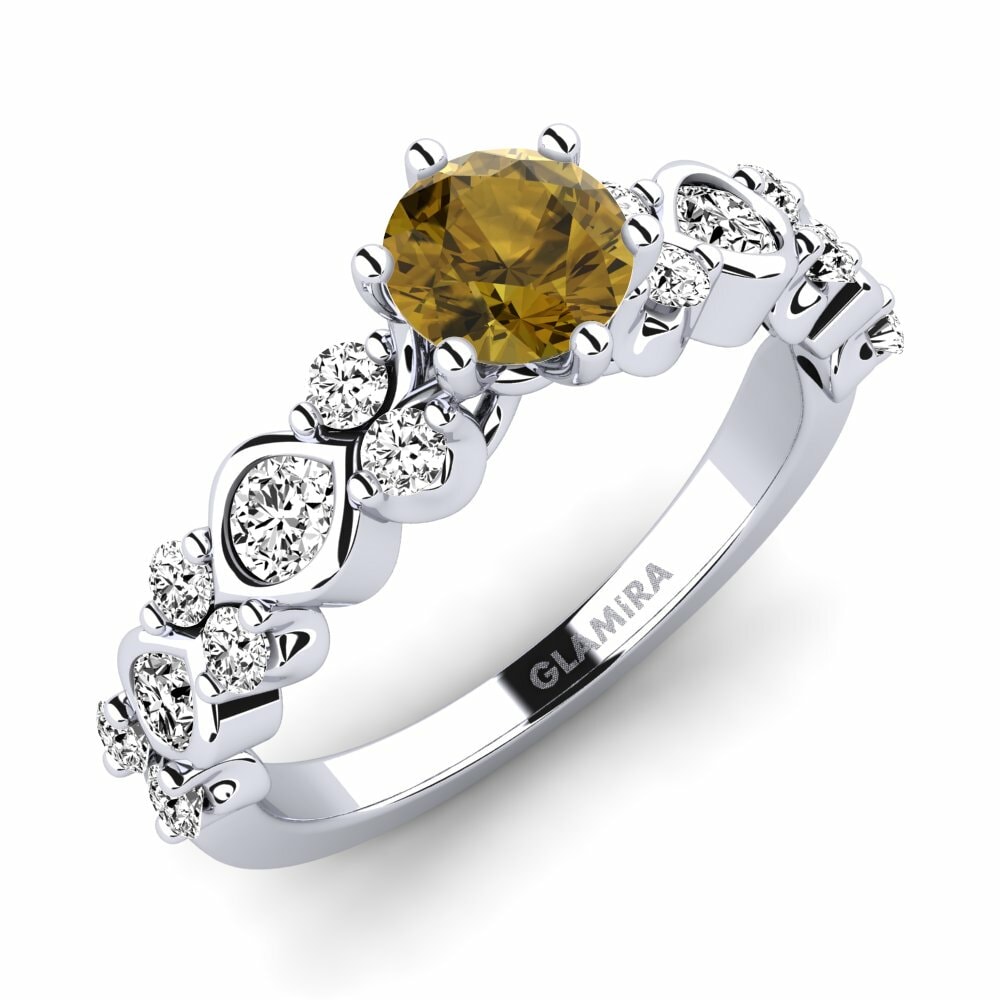 Bague de fiançailles Jena Zircon Brun