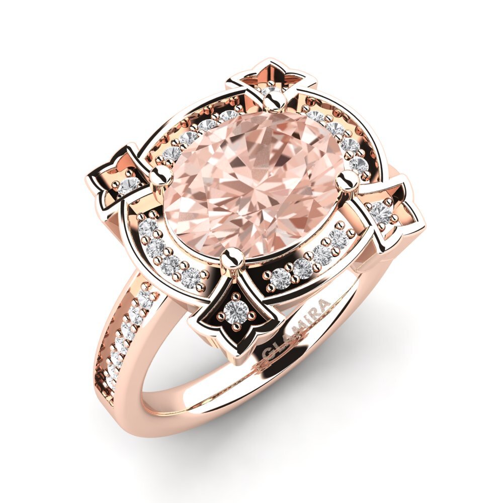 9K Rose Gold Engagement Ring Jenavecia