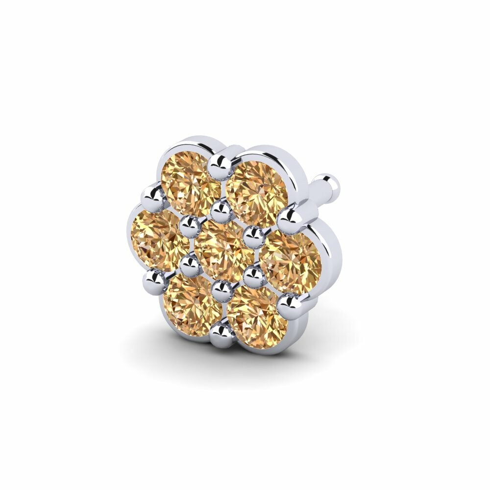 Bruine Diamant Neus Pin Jennese