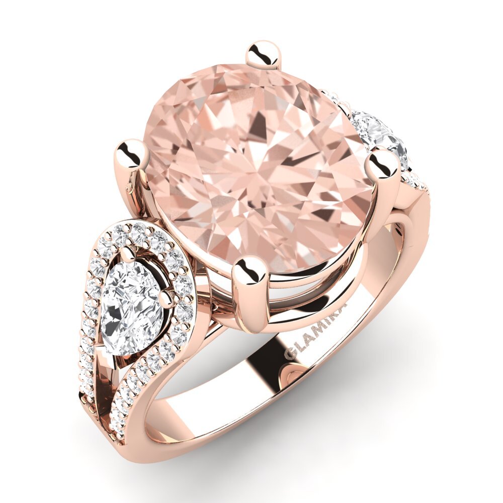 14ct Rose Gold Morganite Ring Jensina