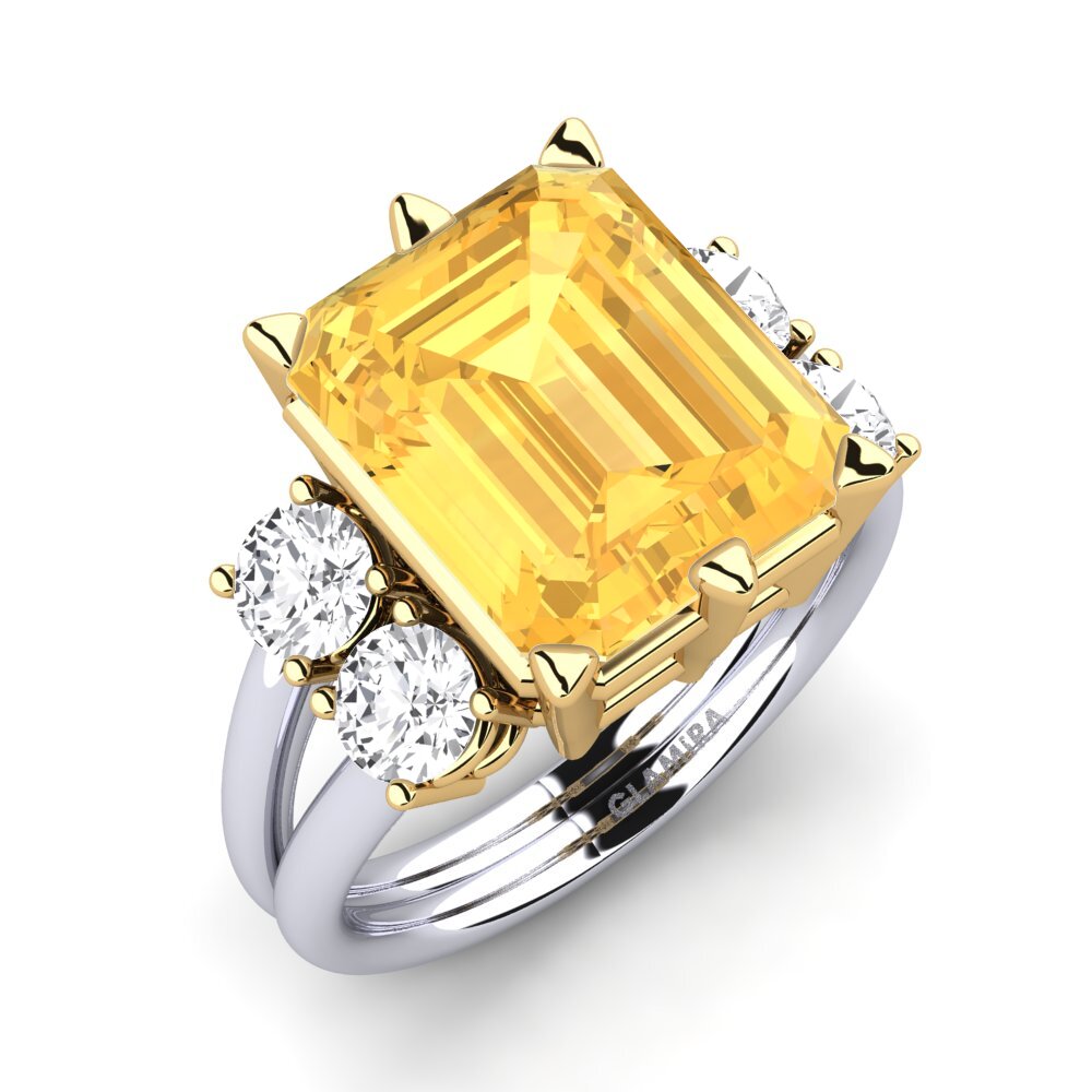 14ct White / Yellow Gold Ring Jensine