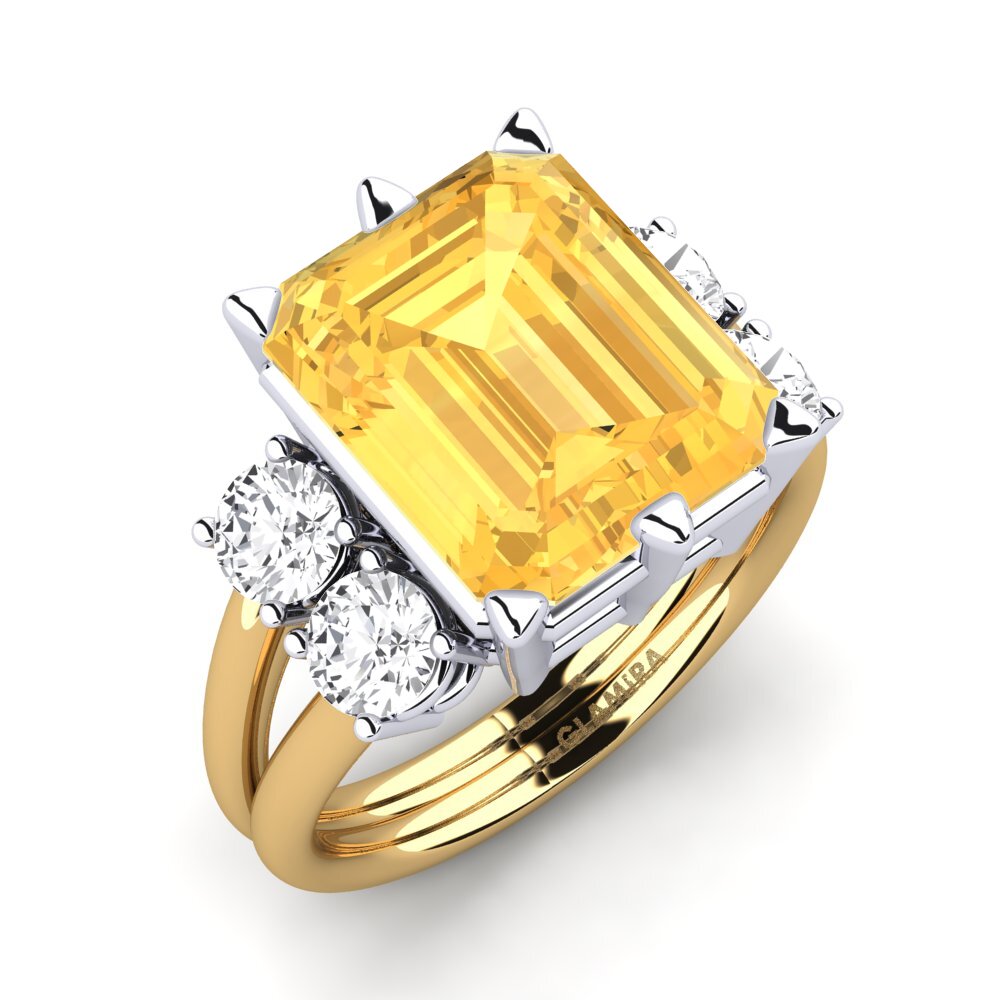 9K Yellow & White Gold Ring Jensine