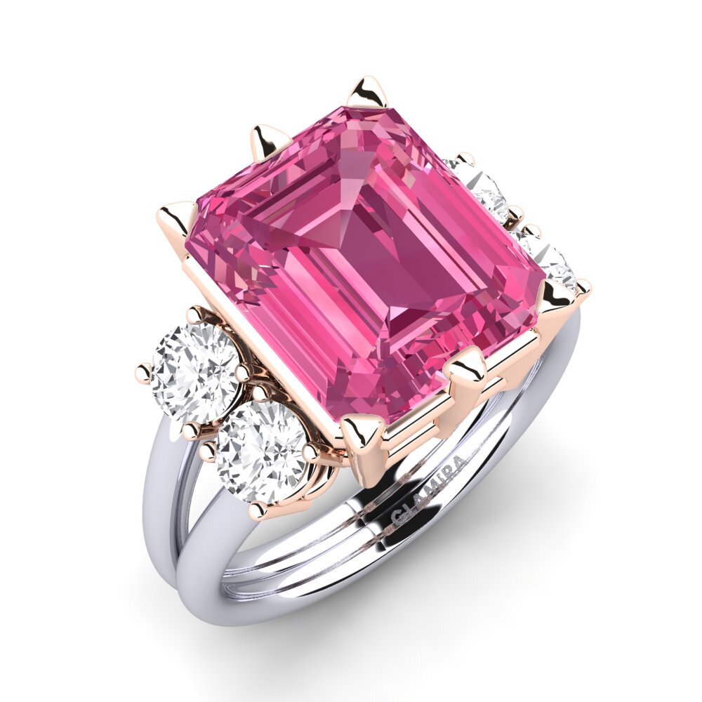 9K White & Rose Gold Ring Jensine