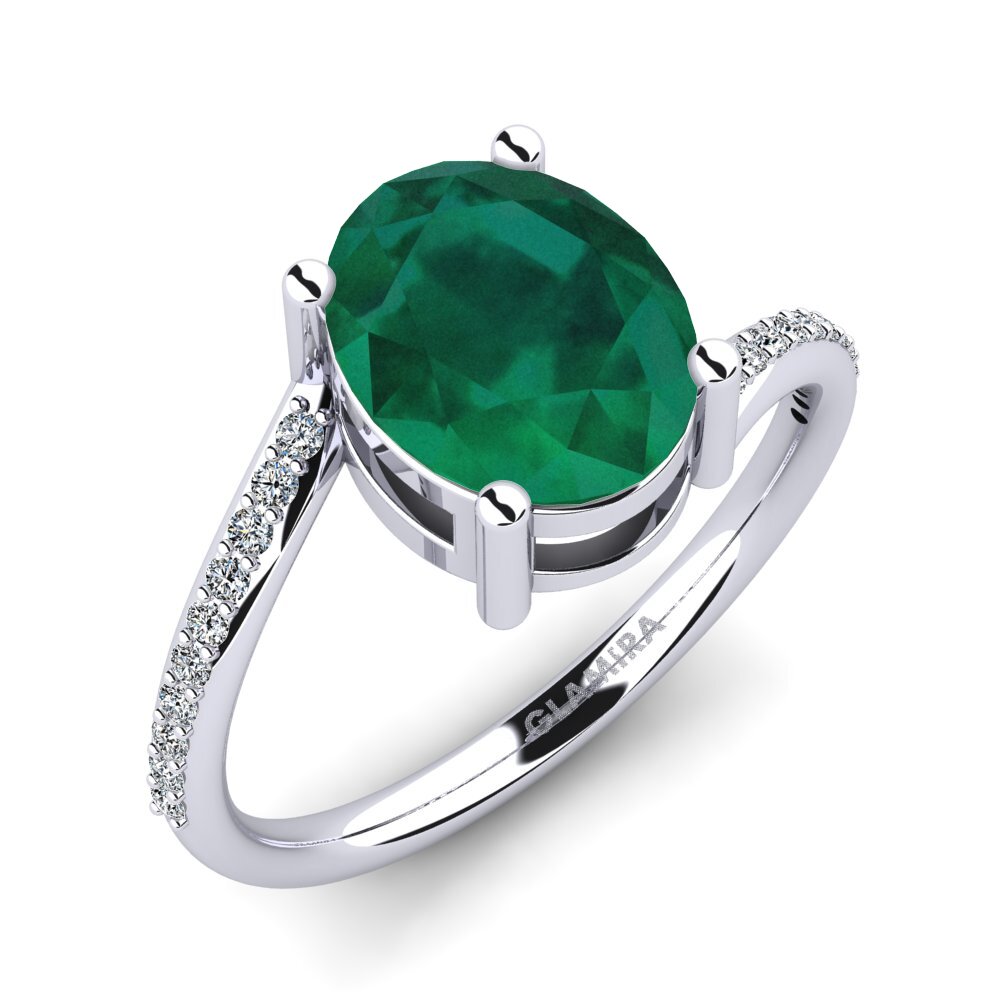 Émeraude Bague de fiançailles Jentrey