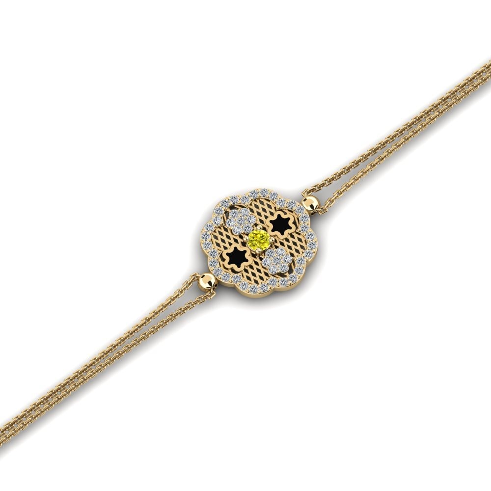 Yellow Diamond Women's Bracelet Jerber