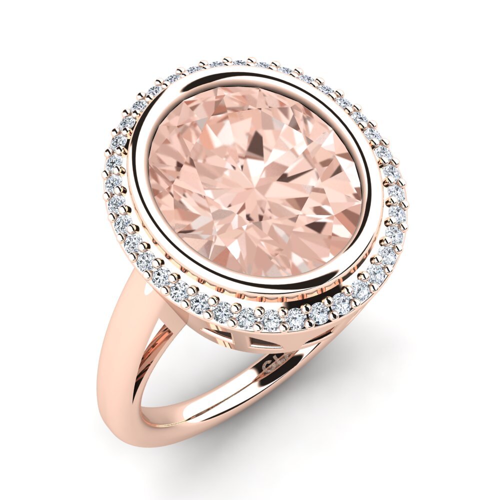 14ct Rose Gold Morganite Ring Jermelia