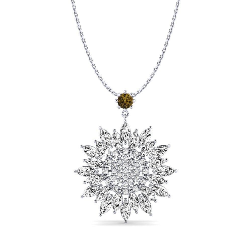 Brown Zircon Women's Pendant Jerrad