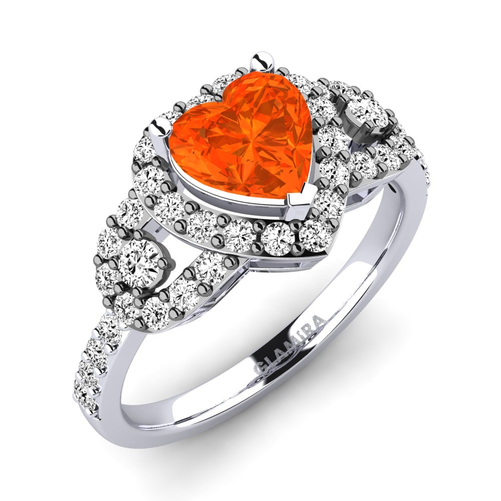 Fire-Opal Engagement Ring Jerri