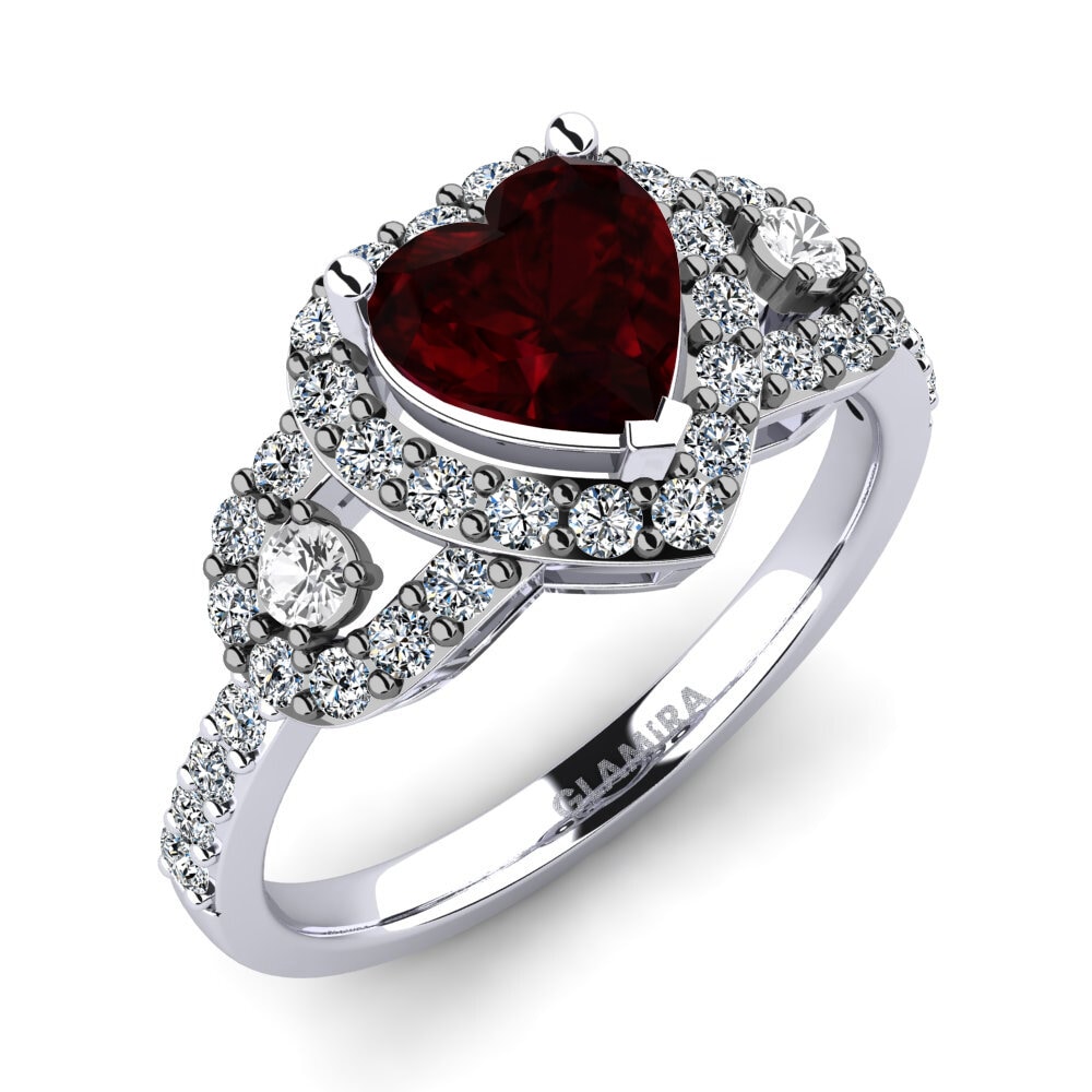 Garnet Engagement Ring Jerri