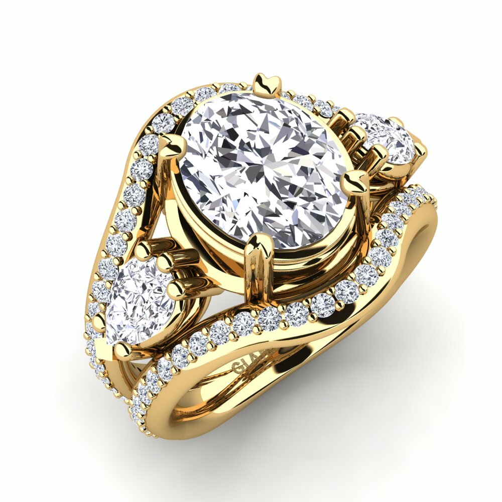 14k Yellow Gold Engagement Ring Jescolyn