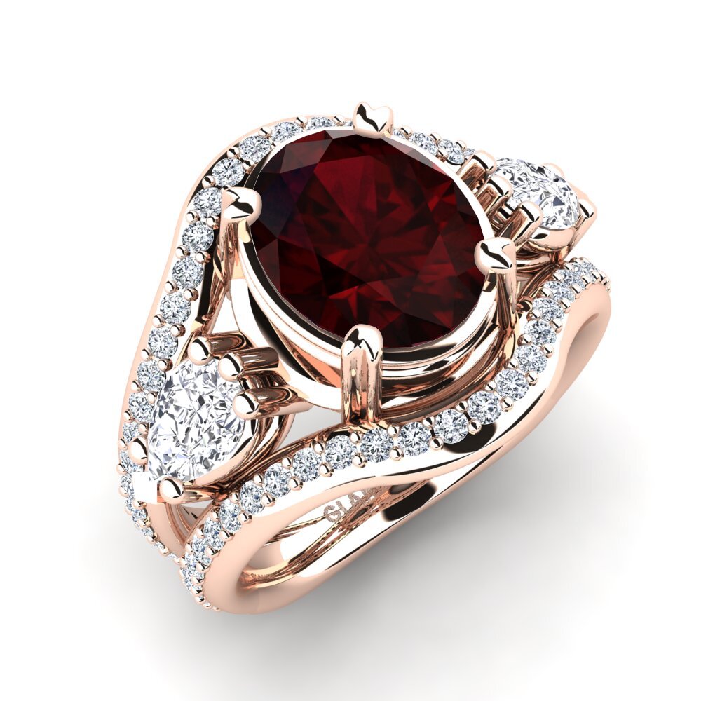 Garnet Engagement Ring Jescolyn