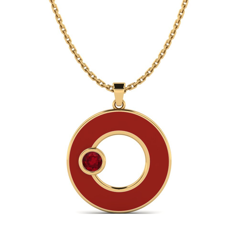 Ruby Women's Pendant Jeunary