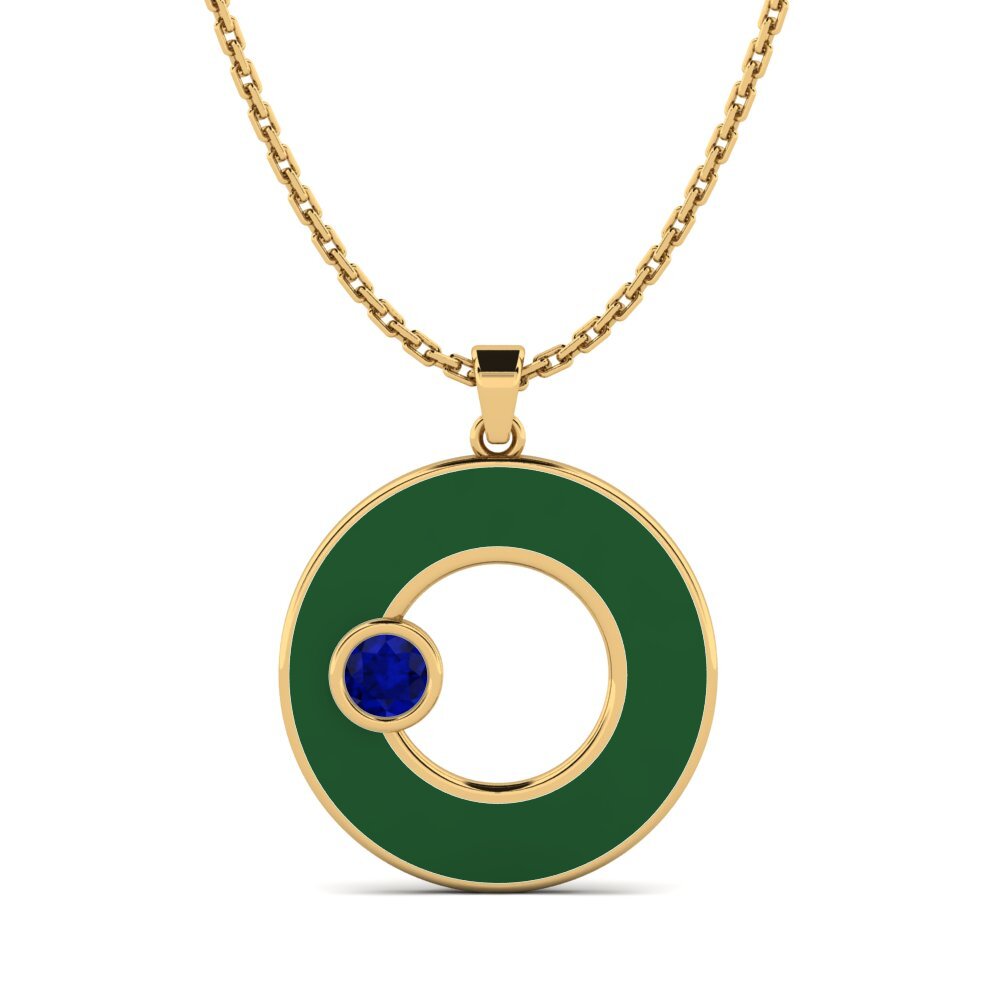 Sapphire Women's Pendant Jeunary