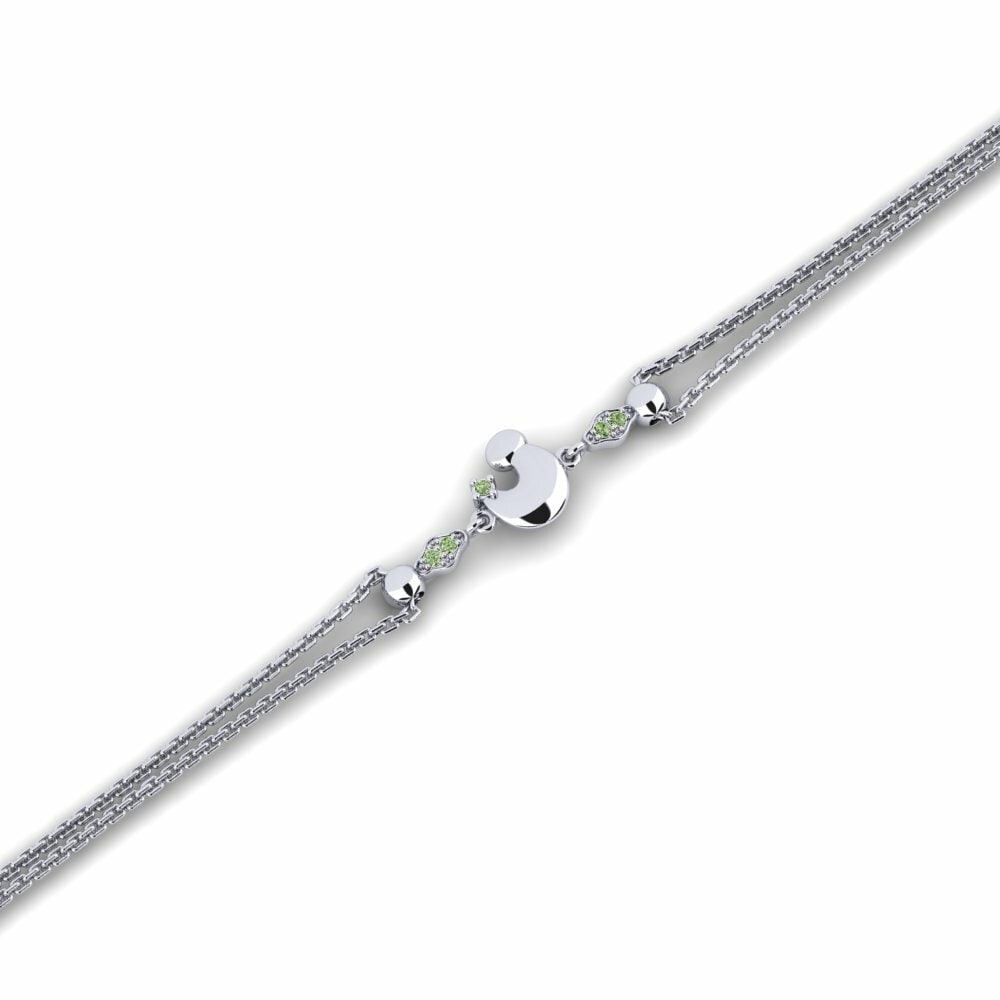 Diamant Vert Bracelet pour femme Jewepths