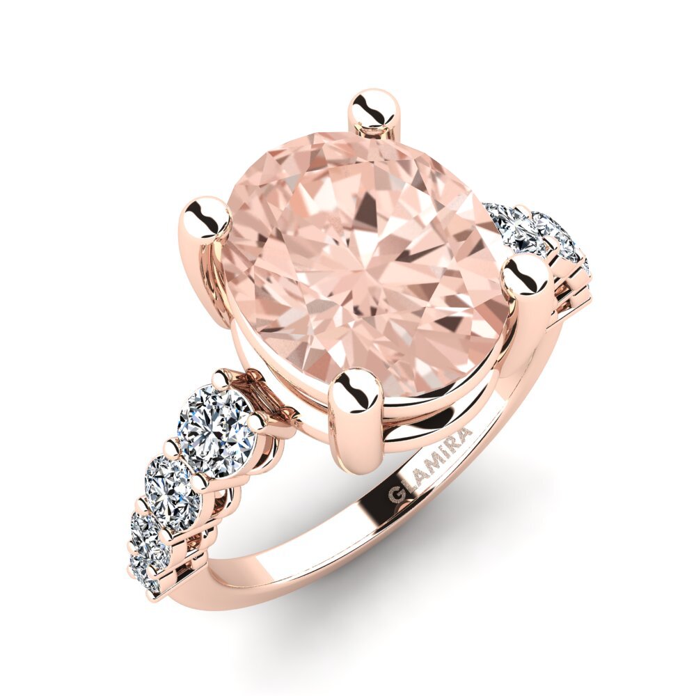 14ct Rose Gold Morganite Ring Jeylianis
