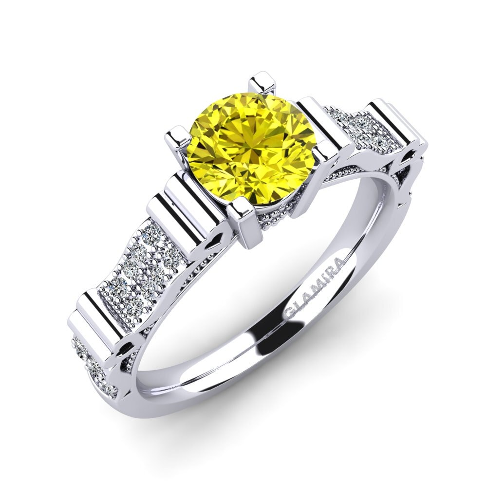 Yellow Diamond Engagement Ring Jezuze