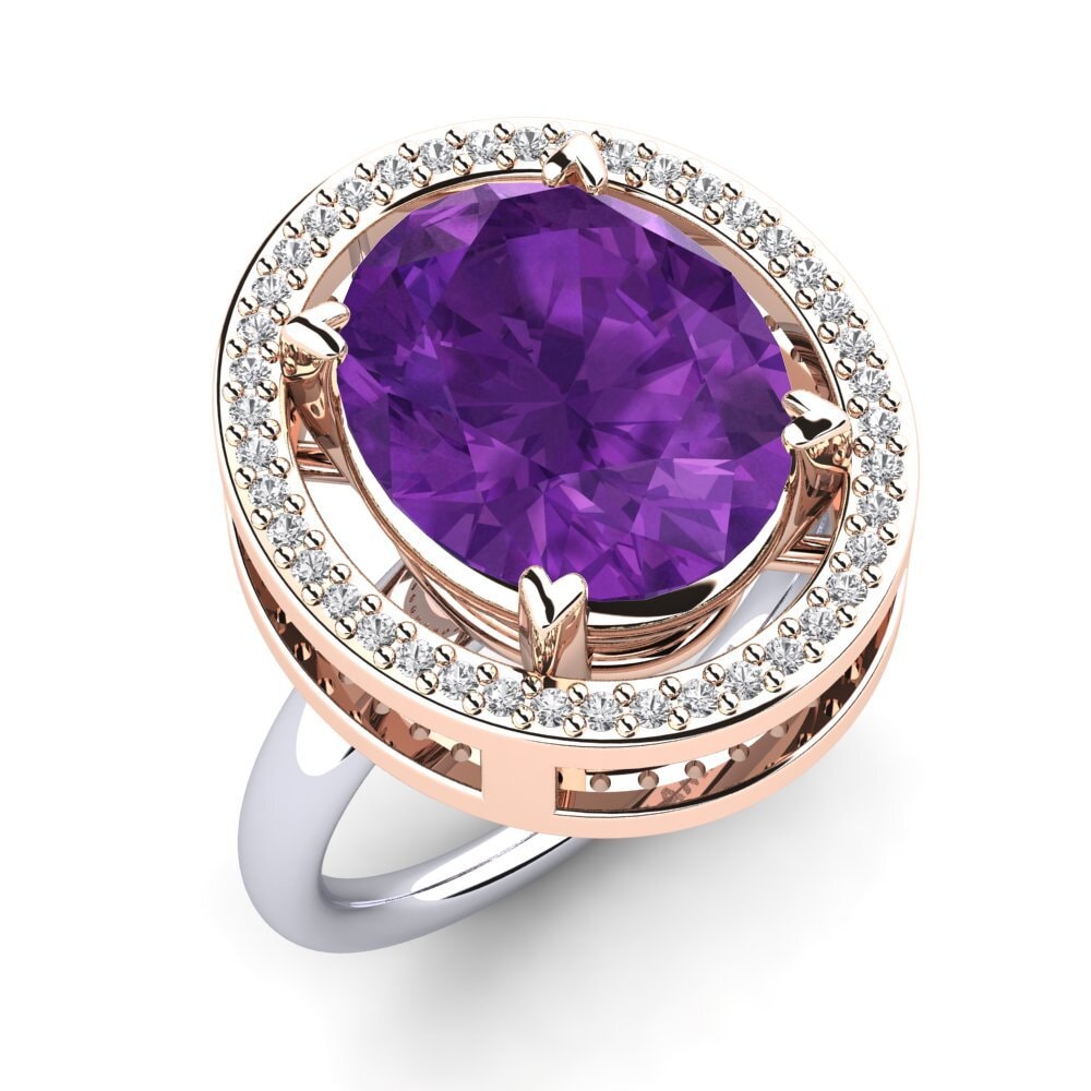 18K Rose & White Gold Ring Jhamilet