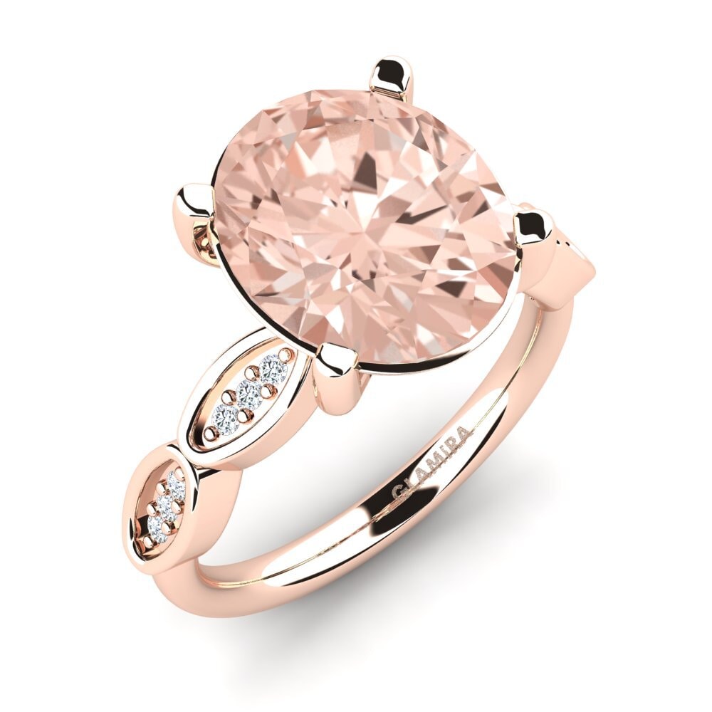 14ct Rose Gold Morganite Ring Jidenna