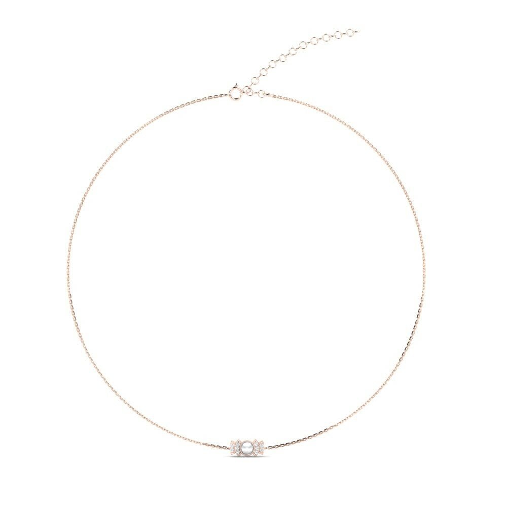 14K Rood Goud Dames Choker Ketting Jierlerex