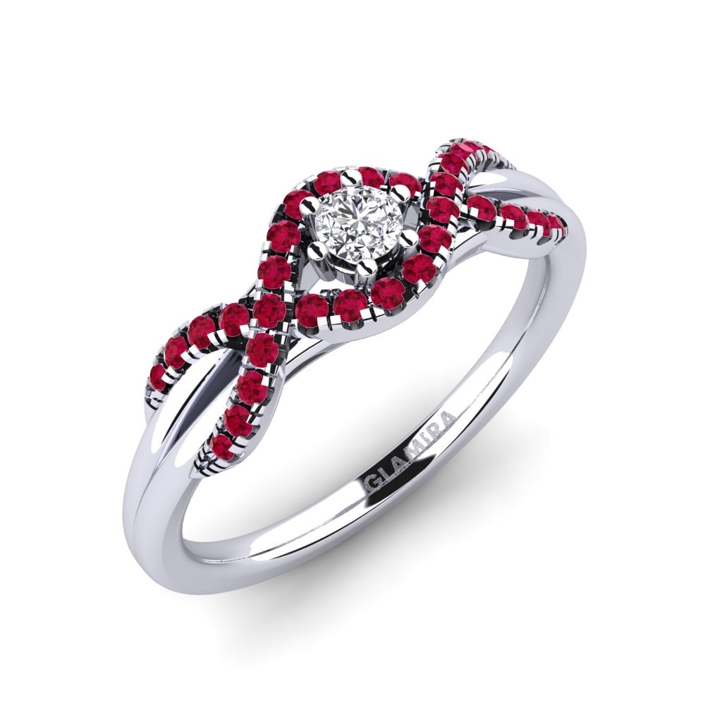 Moissanite Engagement Ring Jilessa 0.1 crt