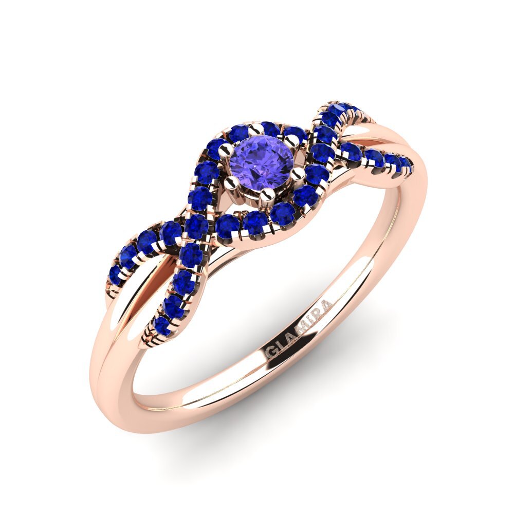 14ct Rose Gold Engagement Ring Jilessa 0.1 crt