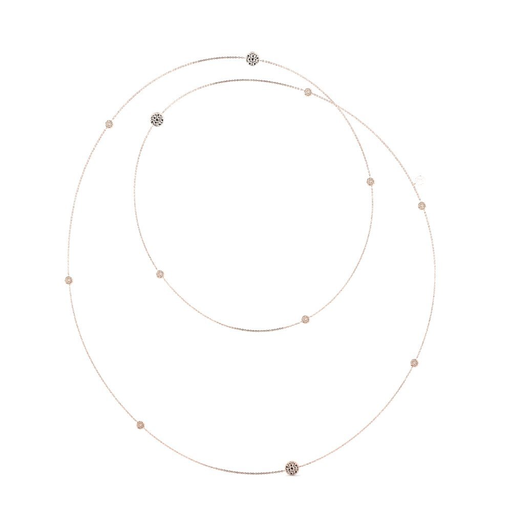 9ct Rose Gold Black Sapphire Women's Necklace Jiminy