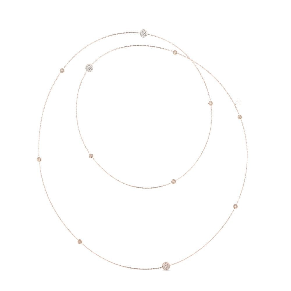 9ct Rose Gold Diamond Women's Necklace Jiminy
