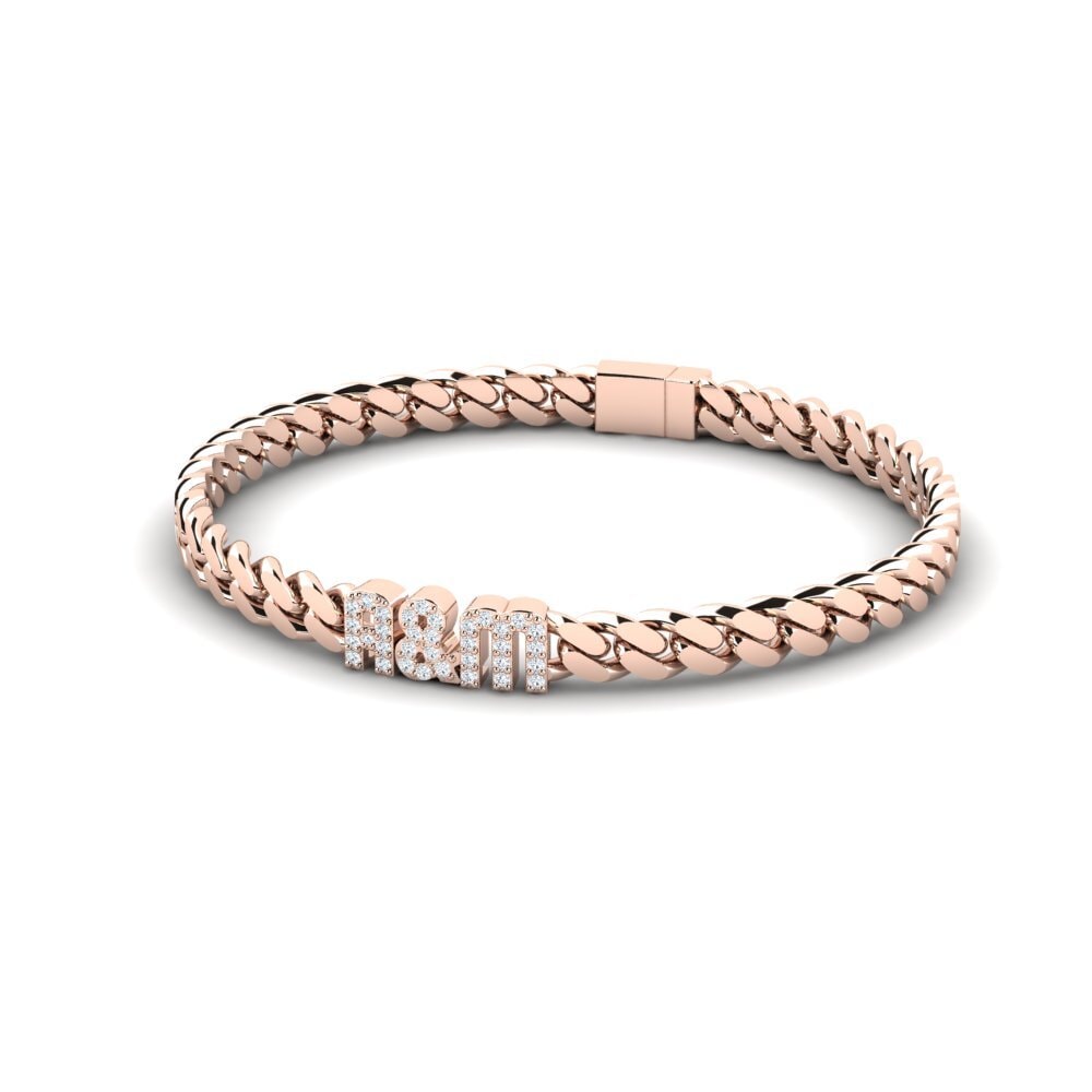 14ct Rose Gold Lab Grown Diamond Women's Bracelet Jimmie