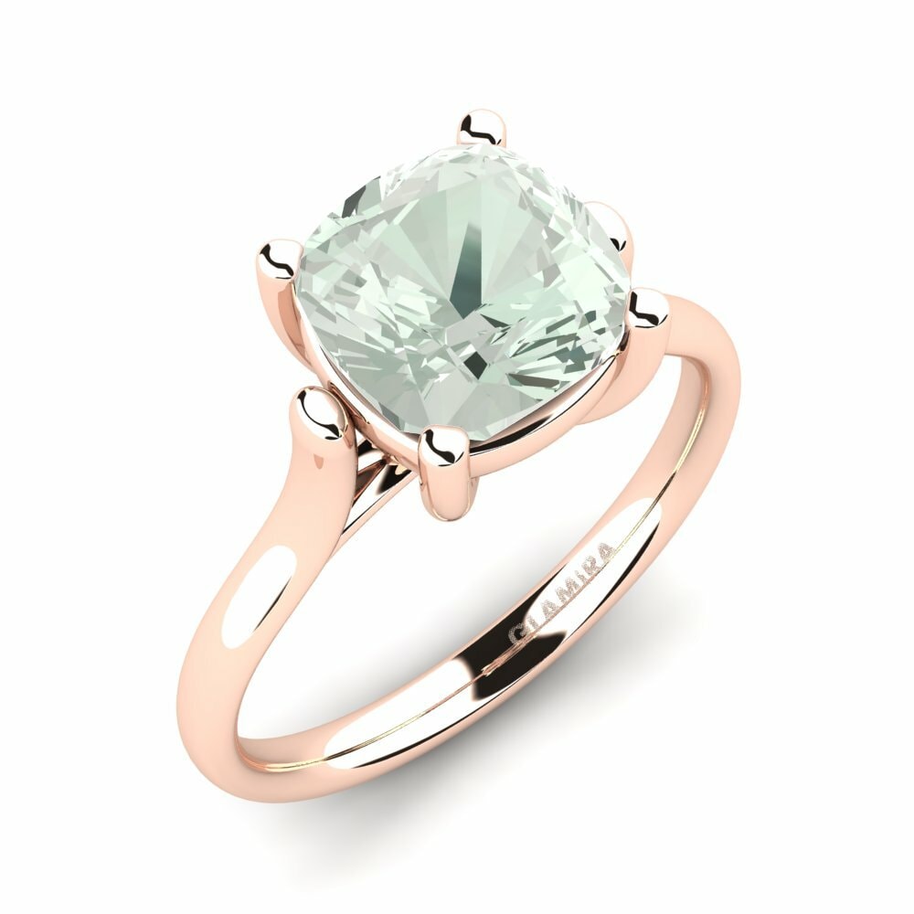 Green Amethyst Engagement Ring Jinella