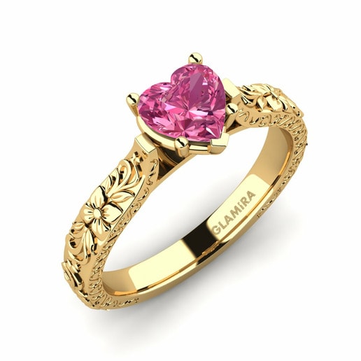 Ring Joanna 585 Yellow Gold & Pink Tourmaline