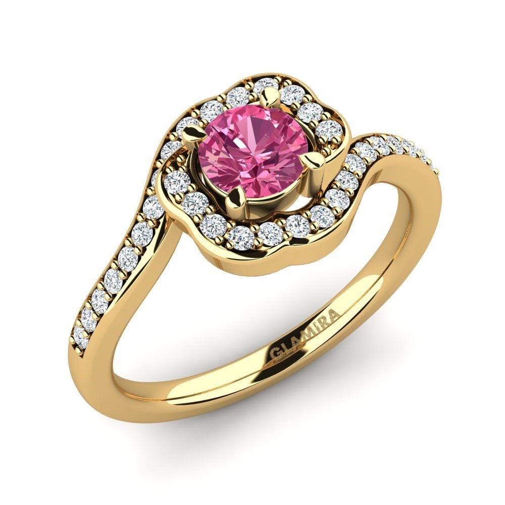 Pink Tourmaline Engagement Ring Jocelyn 0.5 crt