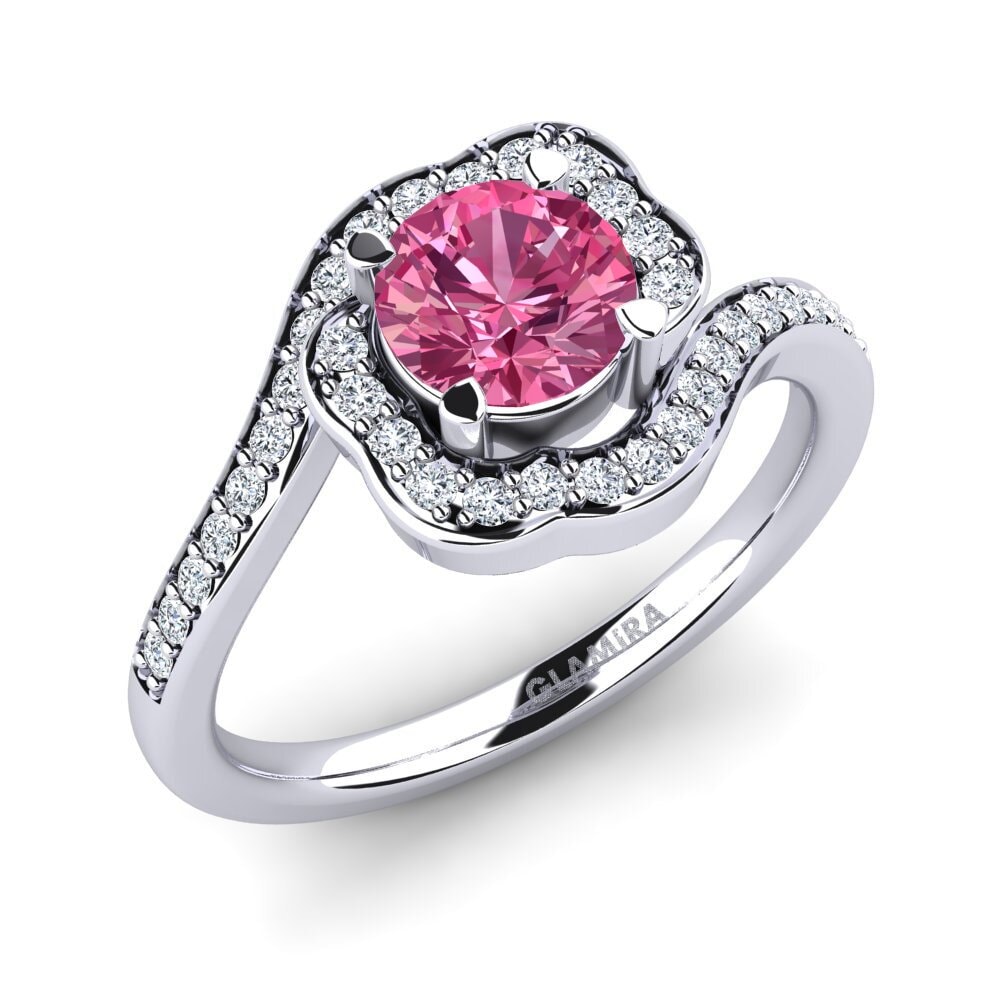 Pink Tourmaline Engagement Ring Jocelyn 0.8 crt