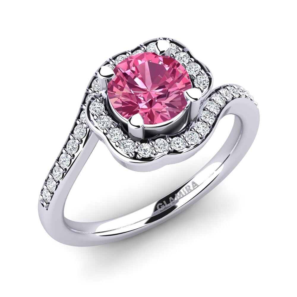 Pink Tourmaline Engagement Ring Jocelyn 1.0 crt