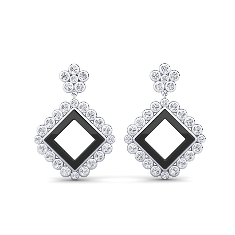 950 Palladium Diamond Women's Earring Joelli