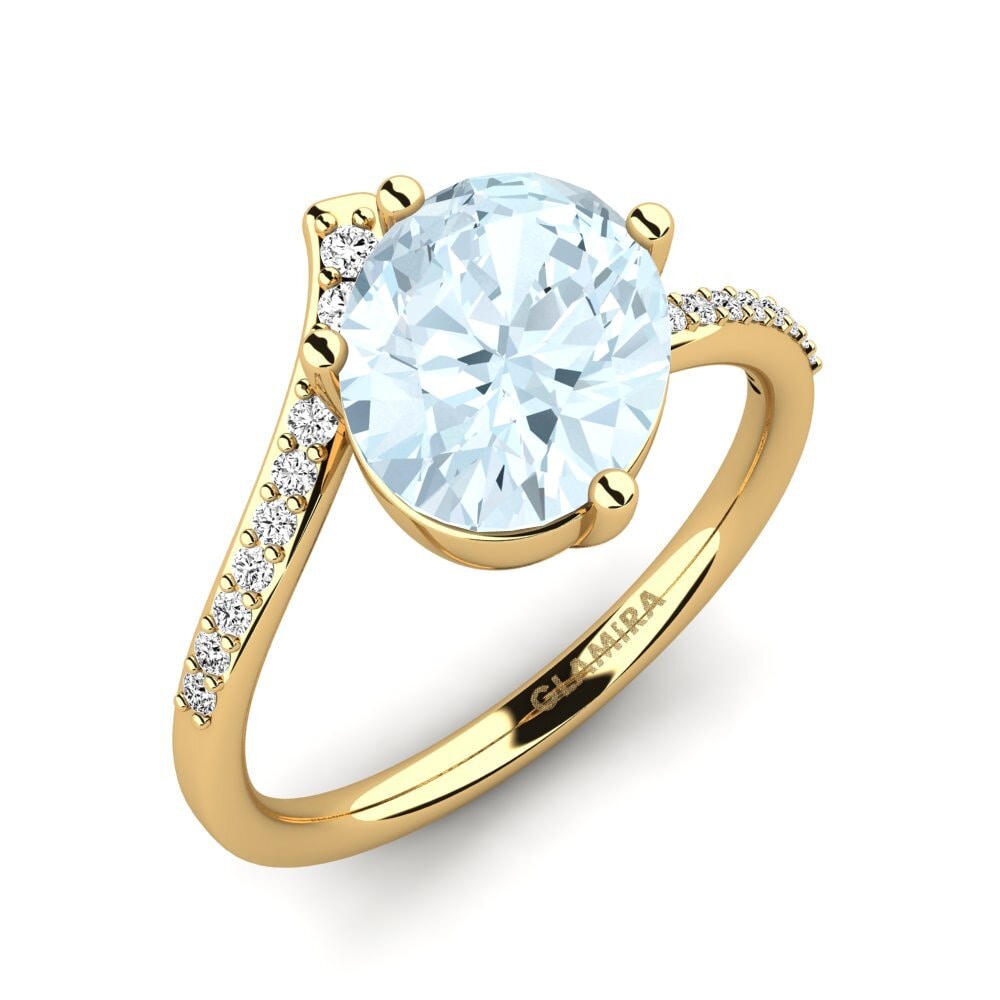 Aquamarine Engagement Ring Jolaina