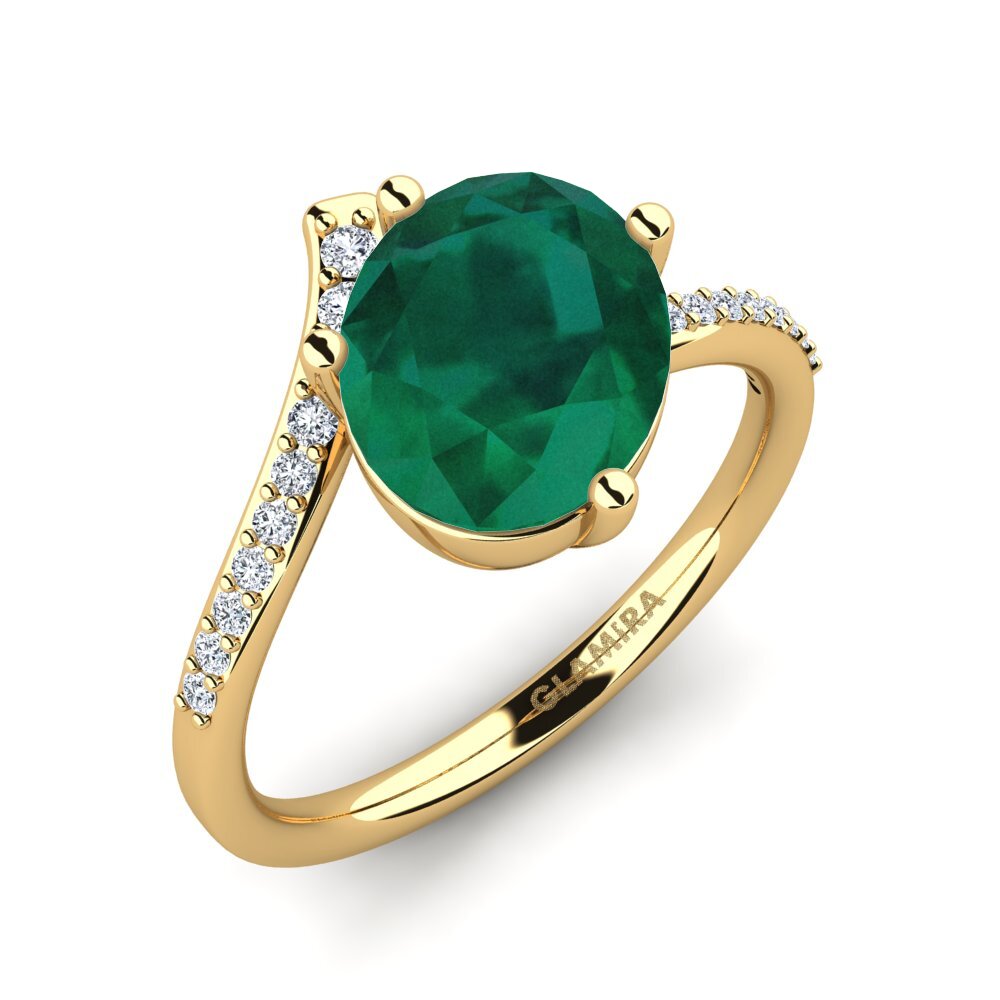 Émeraude Bague de fiançailles Jolaina