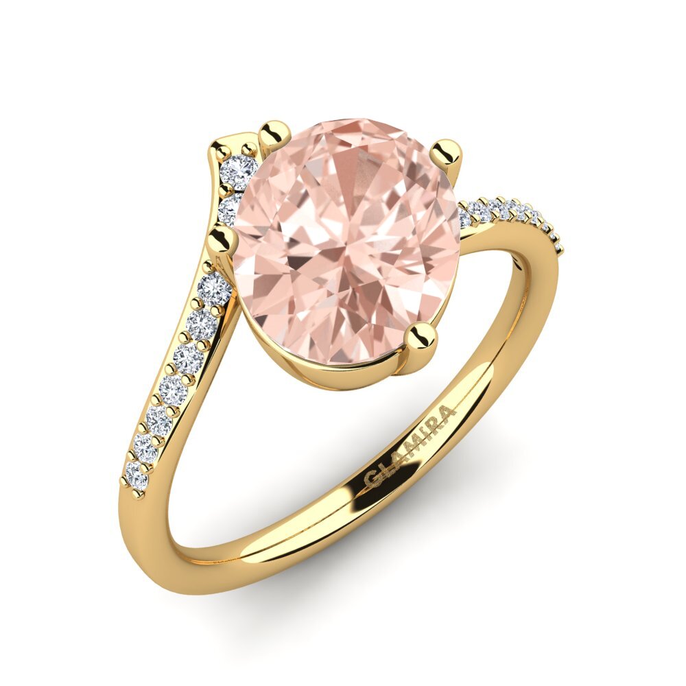 Oval Morganite Engagement Ring Jolaina