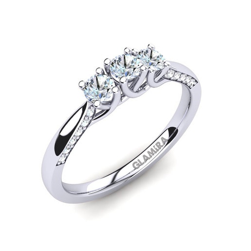 Ring Jolanka 585 White Gold & Diamond
