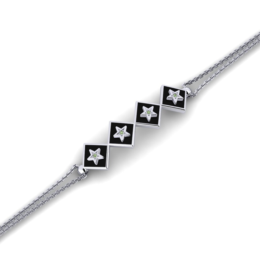 Diamant Vert Bracelet pour femme Jolgeir