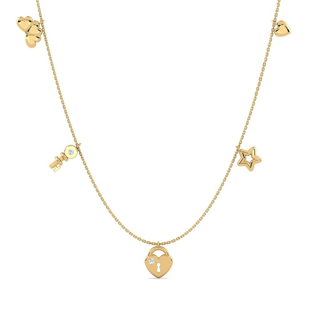 Moissanita Collar de Mujer Jolina