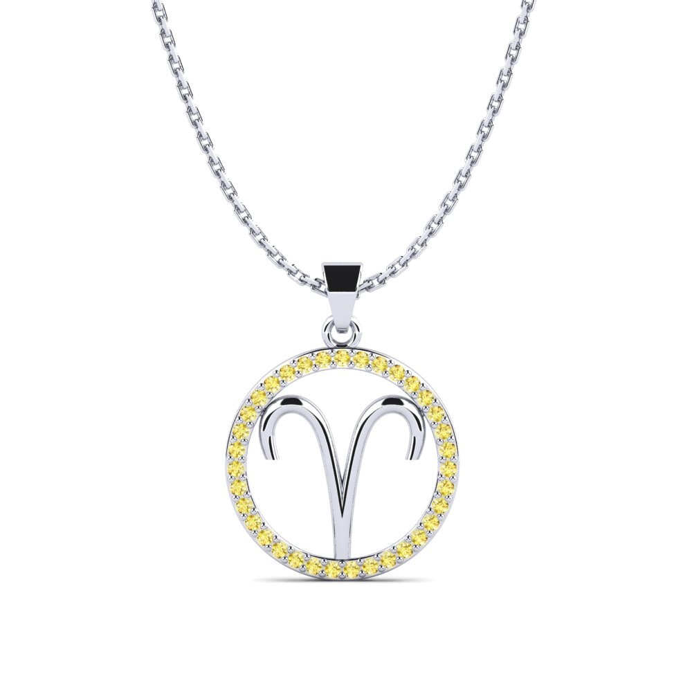 Yellow Sapphire Women's Pendant Jolyn Aries