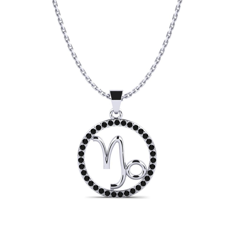 Black Onyx Women's Pendant Jolyn Capricorn