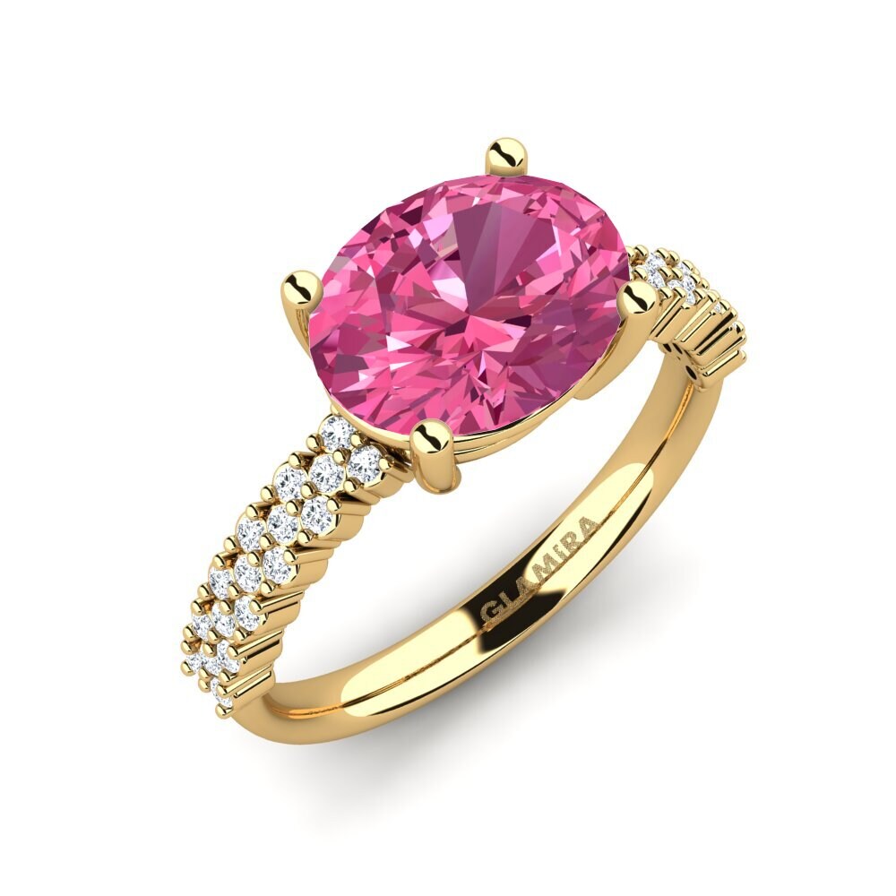 Oval Pink Tourmaline Engagement Ring Jolyssa