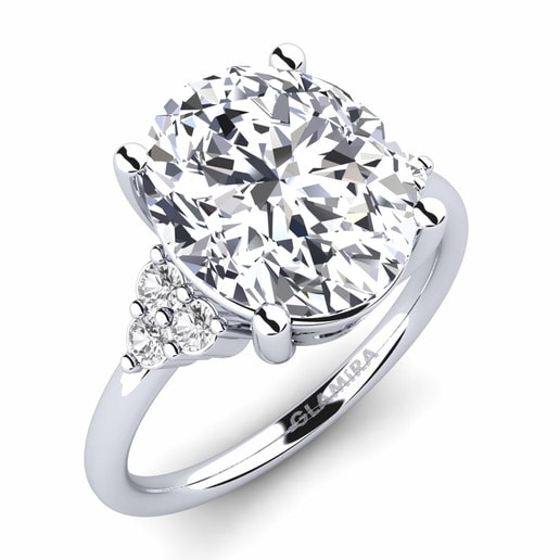 Ring Jomairys 585 White Gold & Diamond & White Sapphire