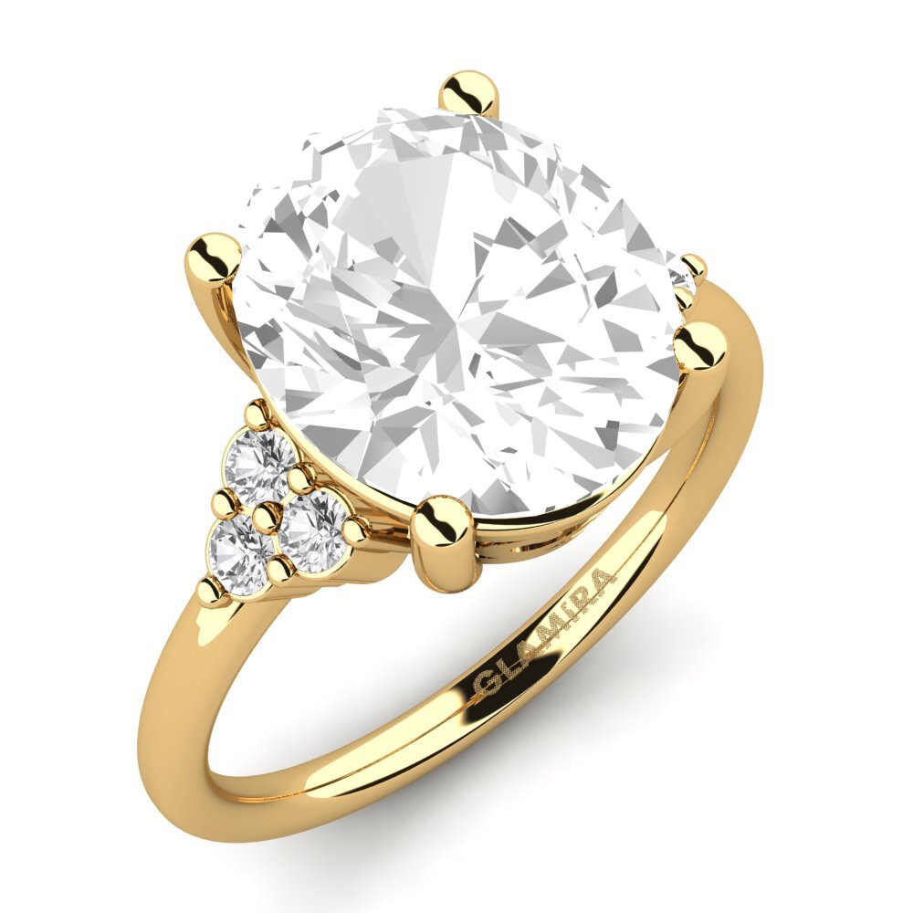 14k Oro Amarillo Anillo Jomairys