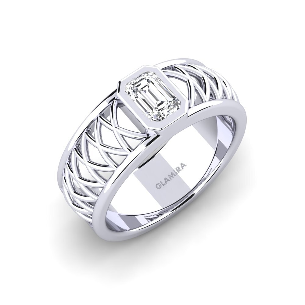 18ct White Gold Lab Grown Diamond Men's Ring Jonah